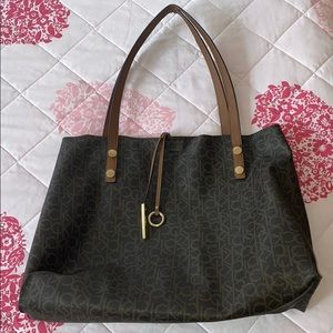 Calvin Klein Reversible Monogram Shoulder Bag